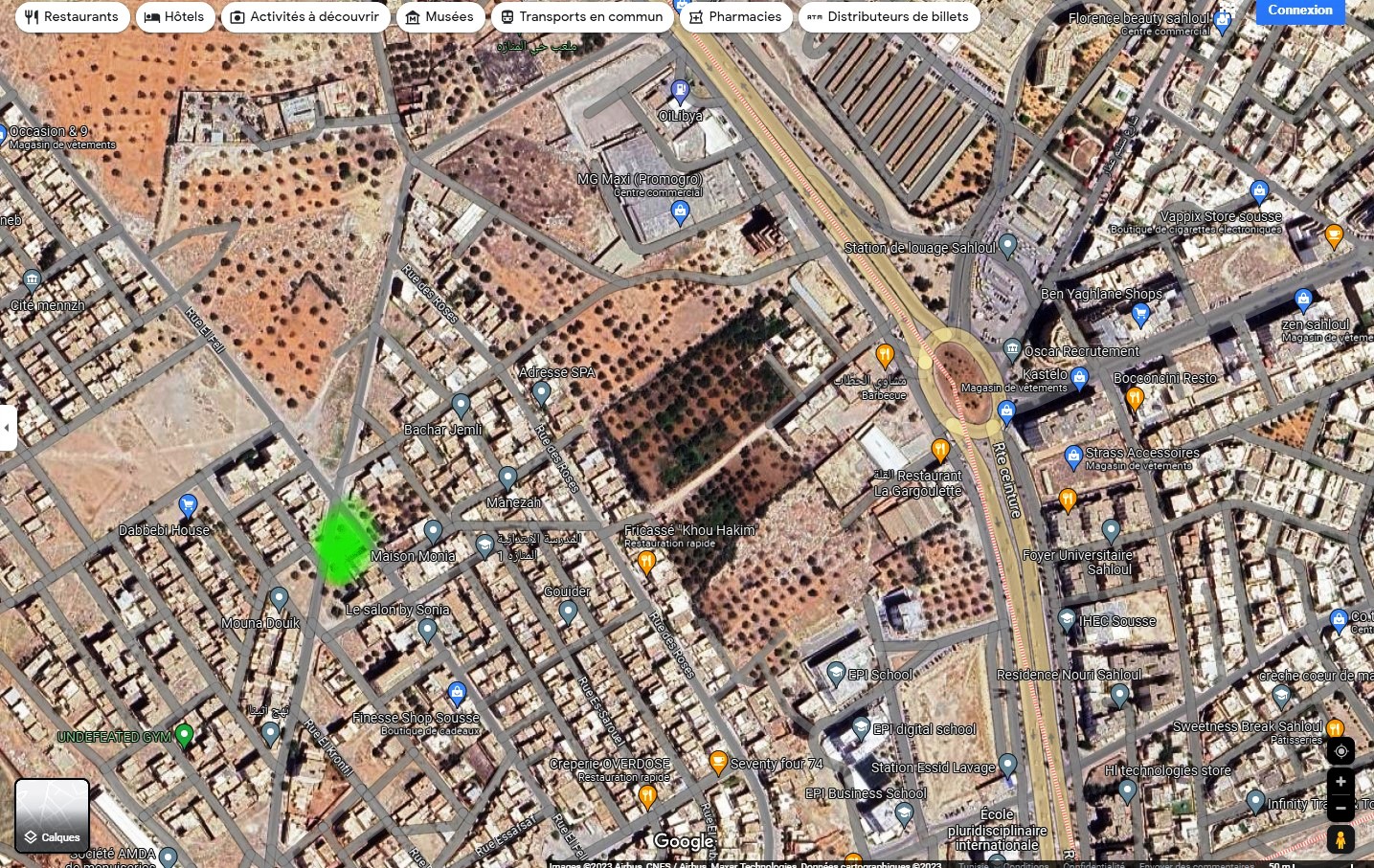 Sousse Jaouhara Sahloul Terrain Terrain nu Terrain 443m zone des villas derrire mg sahloul