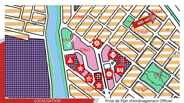 Hammam Chatt Borj Cedria Terrain Terrain nu Terrain de 400m2  470 d le m2