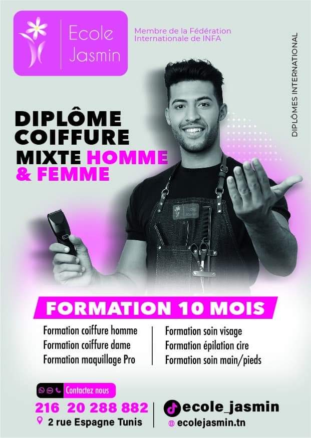 Bab Bhar Republique En groupe Autre Formation coiffure mixte pour hommes