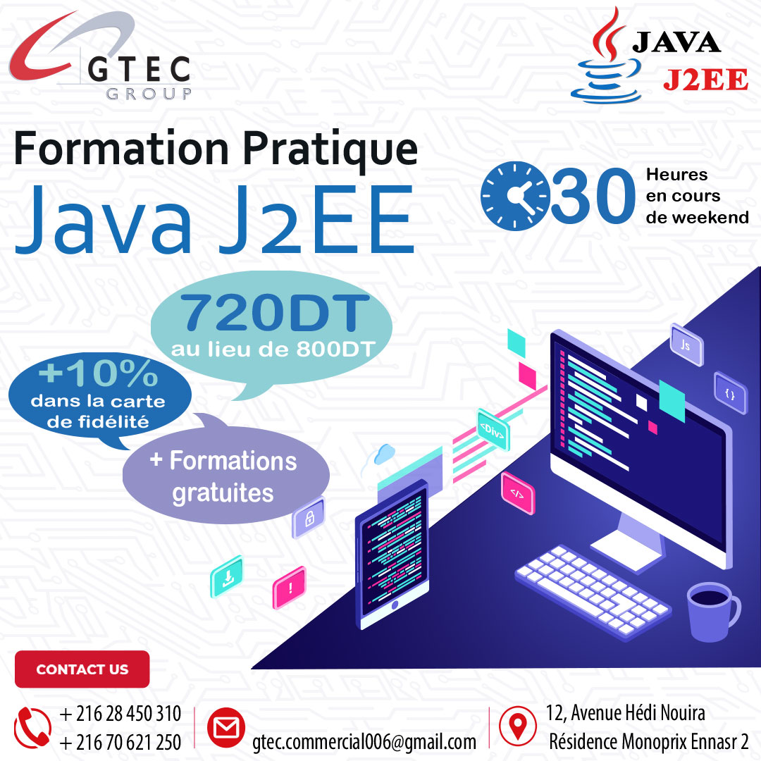 Ariana Ville Cite Ennasr 2 En groupe Autre Formation java jee